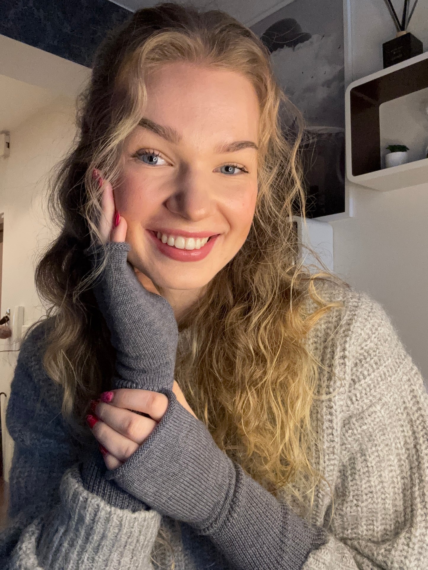 Merino vilnos megztos riešinės