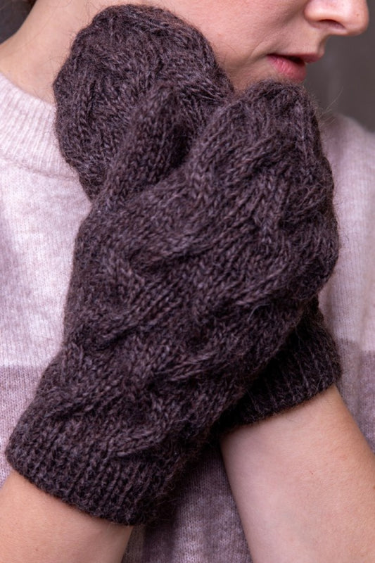 Rudos kumštinės pirštinės